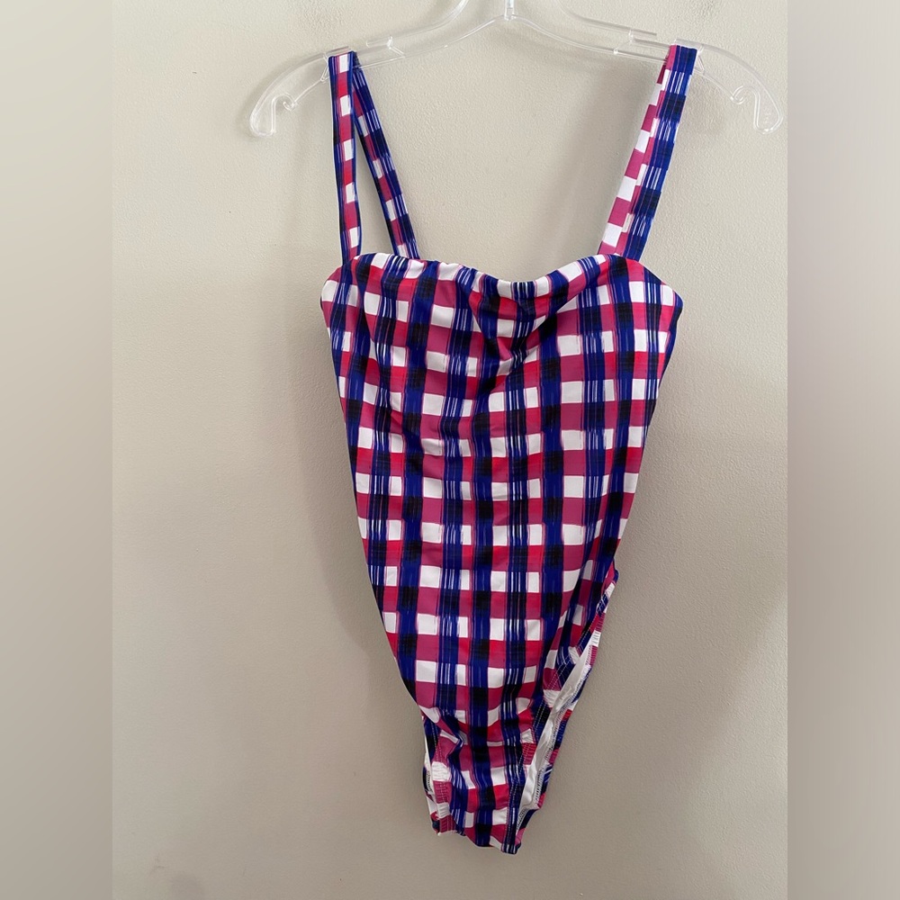 NEW Anthropologie Square-Neck One-Piece Swimsuit - Picture 7 of 8